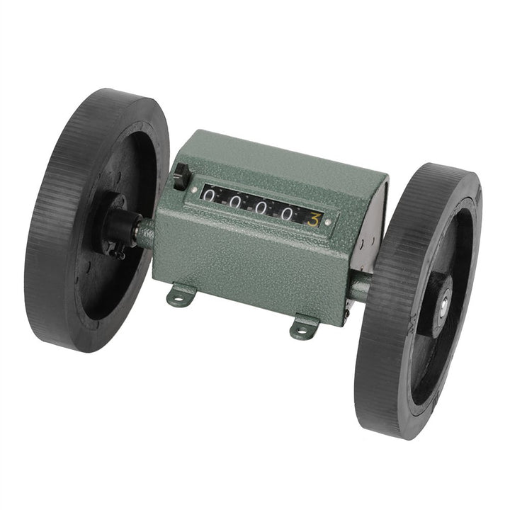 Mechanische Längenzähler Meter Counter Rolling Wheel 5 Stellen 0-9999,9m zum Zählen Messlänge, Max.