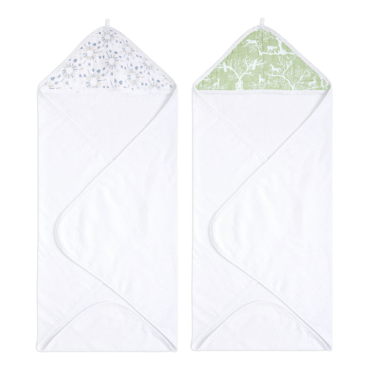 aden + anais™ Essentials Kapuzenhandtuch Harmony in 2er-Packung, Harmony