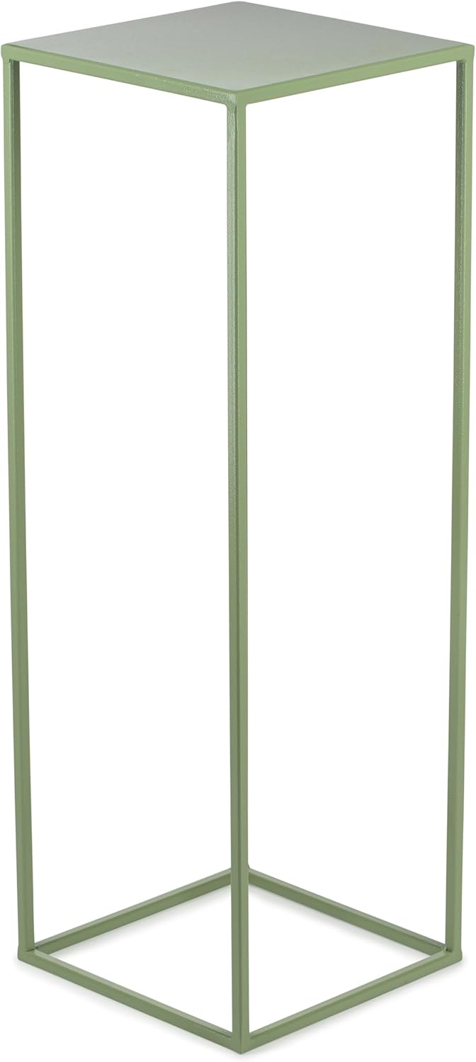 Blumenständer Metall Grün 70 cm Hoch - Solider und Robuster Blumenhocker Metall - Pflanzenständer fü