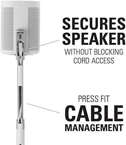 Sanus Höhe verstellbare Lautsprecher-Ständer in kabellos Paar für Sonos One Play: 1 und Play: 3 – we