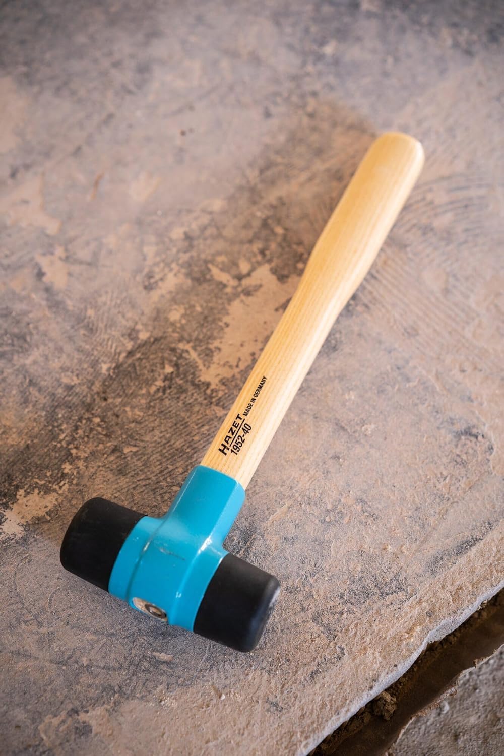HAZET Kunststoff- Hammer 1952-40 I Hammer-Kopf- 40 mm I Mit auswechselbaren Desmopan-Köpfen und robu