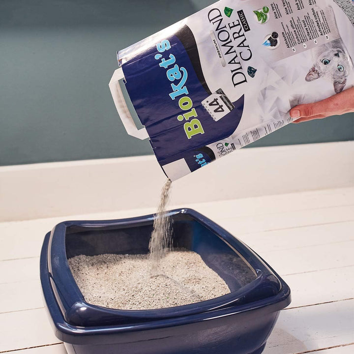 Biokat's Diamond Care Classic ohne Duft - Feine Katzenstreu mit Aktivkohle und Aloe Vera - 1 Sack (1