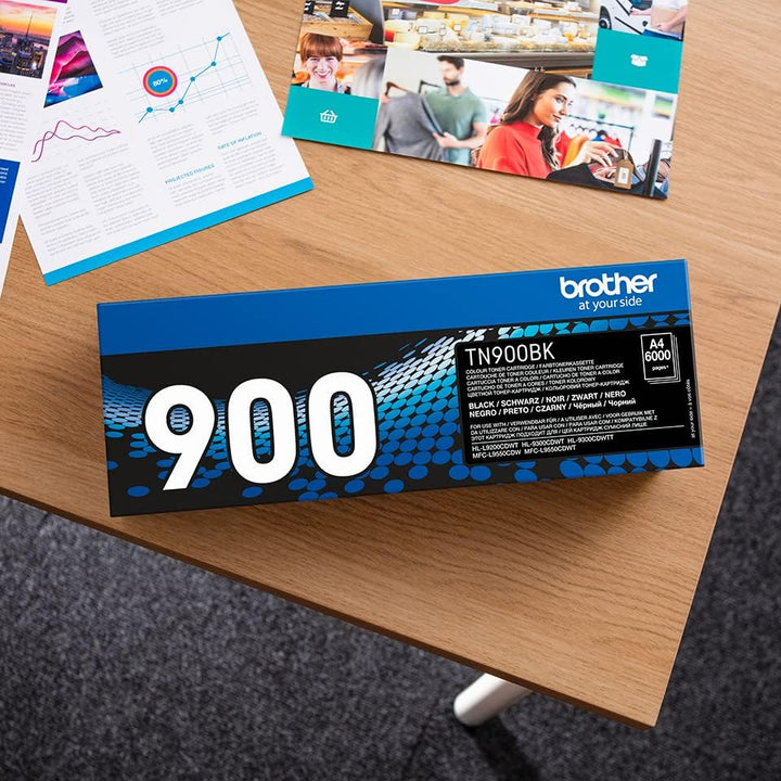 Brother Original Super-Jumbo-Tonerkassette TN-900BK schwarz (für Brother HL-L9200CDWT, HL-L9300CDWTT