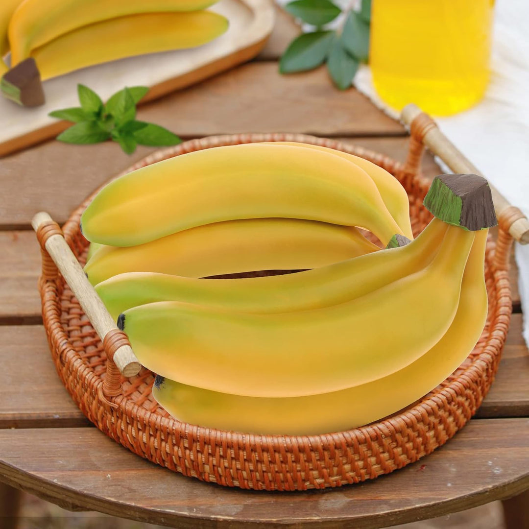 Woration Realistisch Lebensecht Künstlich Banane Strauss Simulation Obst Dekorativ Gefälschte Lebens