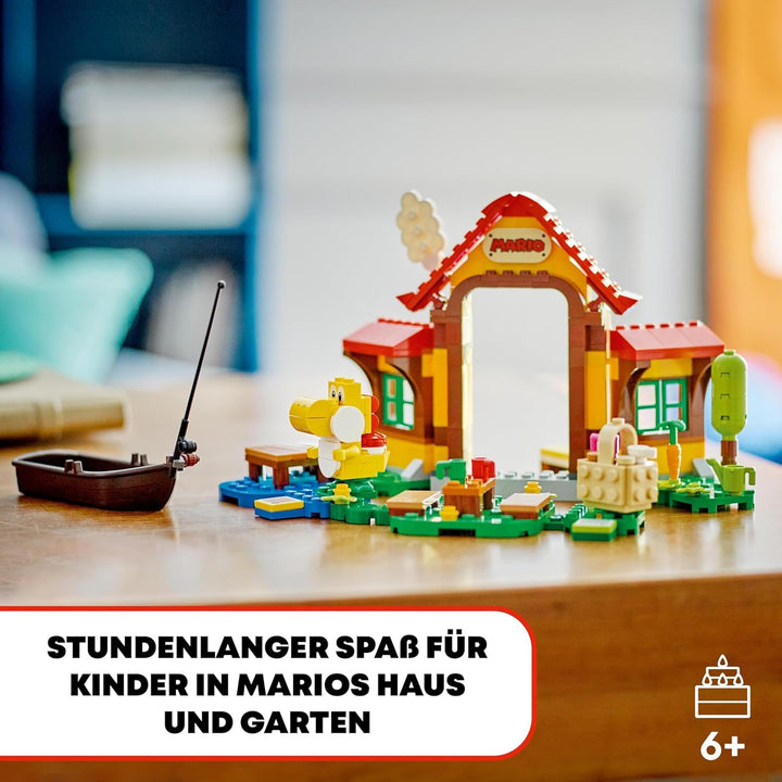 LEGO 71422 Super Mario Picknick bei Mario – Erweiterungsset, Spielzeug mit gelber Yoshi-Figur zum Ko