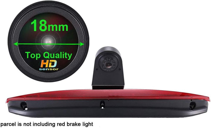 「18mm Linse Top Qualität Rückfahrkamera + 4.3 Zoll TFT LCD Bildschirm Monitor」Bremsleuchte Auto Dach