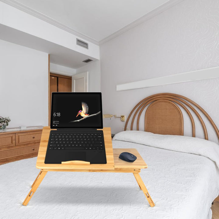 Laptoptisch, klappbarer und höhenverstellbarer Notebooktisch, mit Lüftungslöchern, für Links- und Re