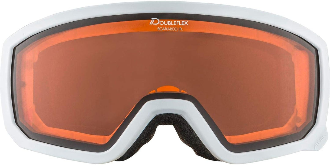 ALPINA SCARABEO JR. - Beschlagfreie, Extrem Robuste & Bruchsichere OTG Skibrille Mit 100% UV-Schutz