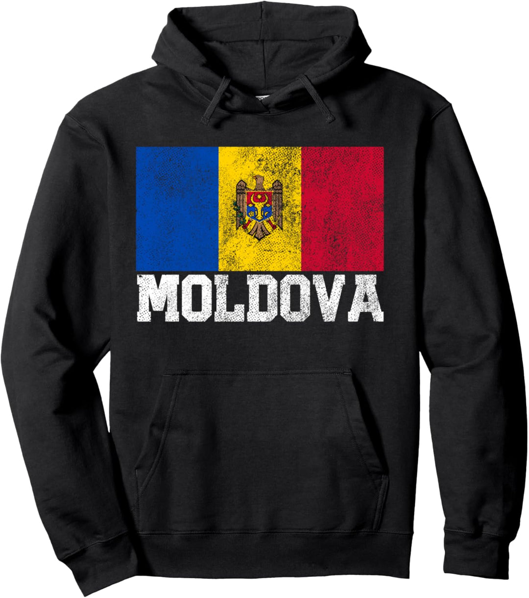 Moldova Flag National Pride Roots Country Family Matching Pullover Hoodie