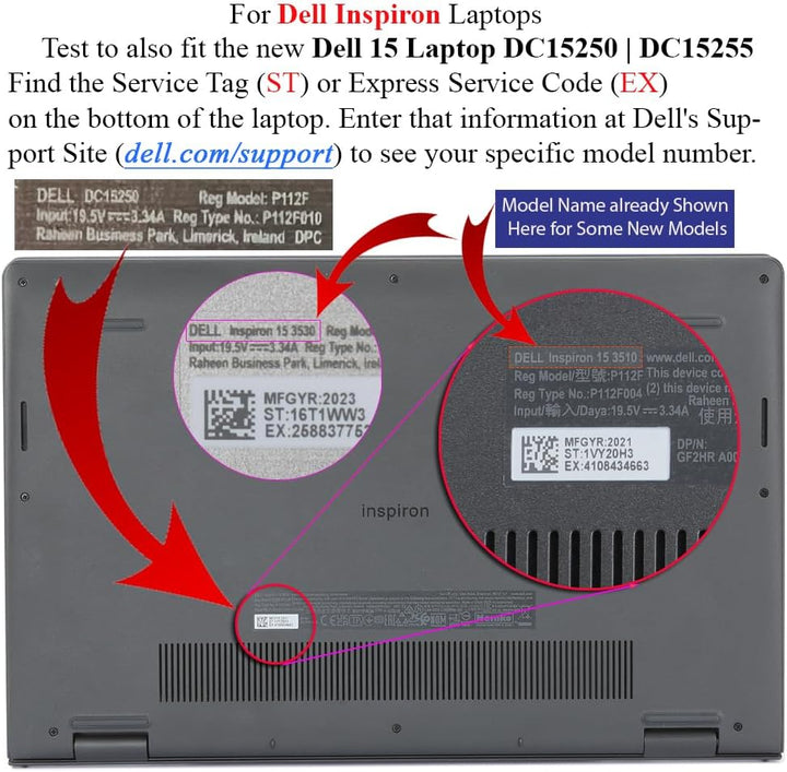 mCover Hartschalenhülle kompatibel nur mit 2021 15,6 Zoll Dell Inspiron15 3510 3511 3515 Serie Lapto