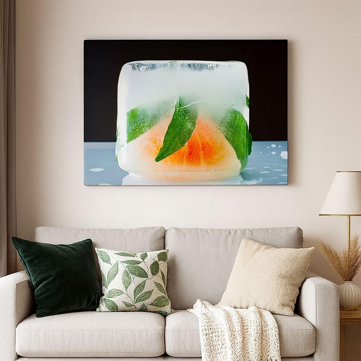 Bilder auf Leinwand Gefroren frucht dessert bio Leinwandbild 70x50cm Wandbilder Dekoration Wohnzimme