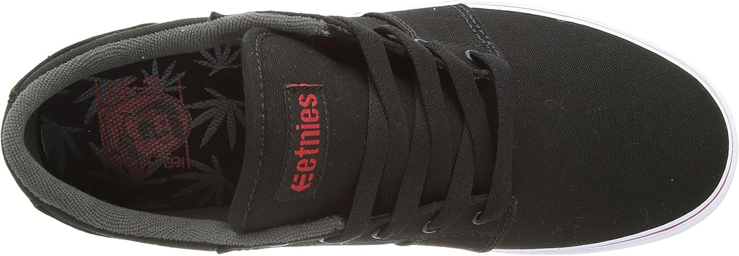 Etnies Herren Barge Ls Skate-Schuh 38 EU Schwarz Black Dark Grey Red, 38 EU Schwarz Black Dark Grey