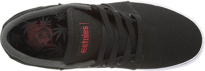 Etnies Herren Barge Ls Skate-Schuh 38 EU Schwarz Black Dark Grey Red, 38 EU Schwarz Black Dark Grey