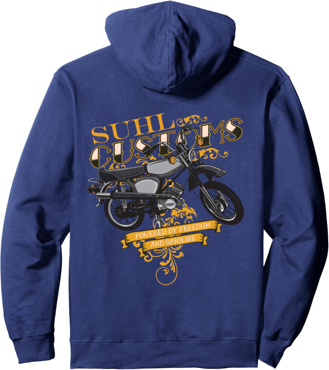 Ostdeutschland Suhl Simson Enduro S50 S51A Suhl Customs Pullover Hoodie