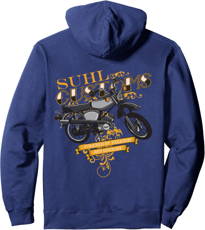 Ostdeutschland Suhl Simson Enduro S50 S51A Suhl Customs Pullover Hoodie