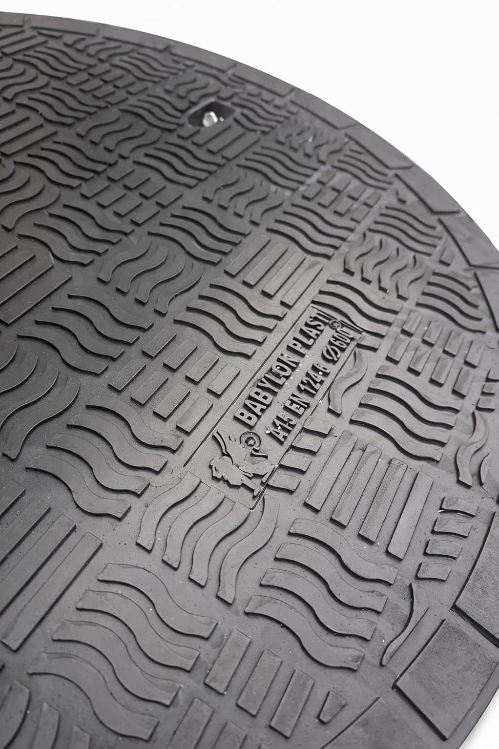 BABYLONPLAST Schachtabdeckung Kunststoff Rund Ø DN600, Abflusssteigrohr Rohr Deckel Zisternendeckel