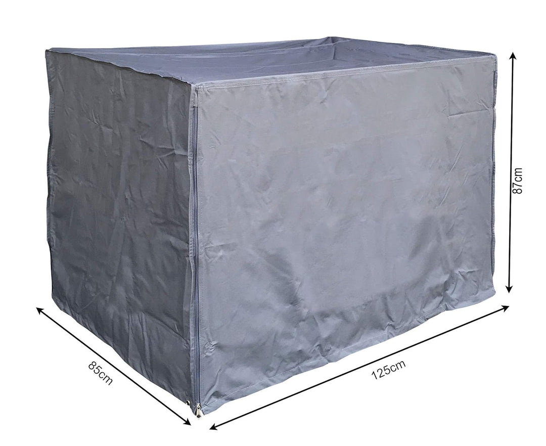 QUICK STAR Gitterbox Abdeckung 125x85x87cm Grau Schutzhülle Abdeckplane