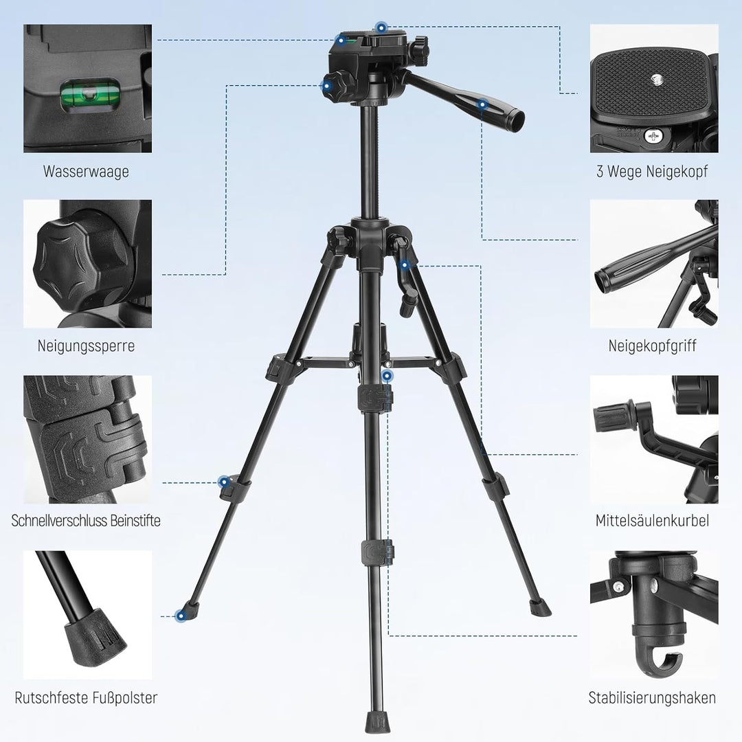 NEEWER Entry Level Version Mini Kamera Tischstativ, Kleiner, kompakter, tragbarer DSLR Camcorder Web