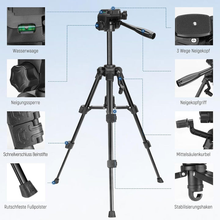 NEEWER Entry Level Version Mini Kamera Tischstativ, Kleiner, kompakter, tragbarer DSLR Camcorder Web