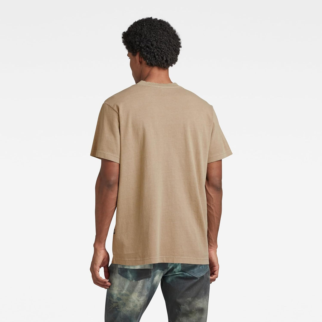 G-STAR RAW Herren Overdyed Loose T-Shirts L Braun (Renaissance Dk Toggee Gd D23154-c756-d919), L Bra