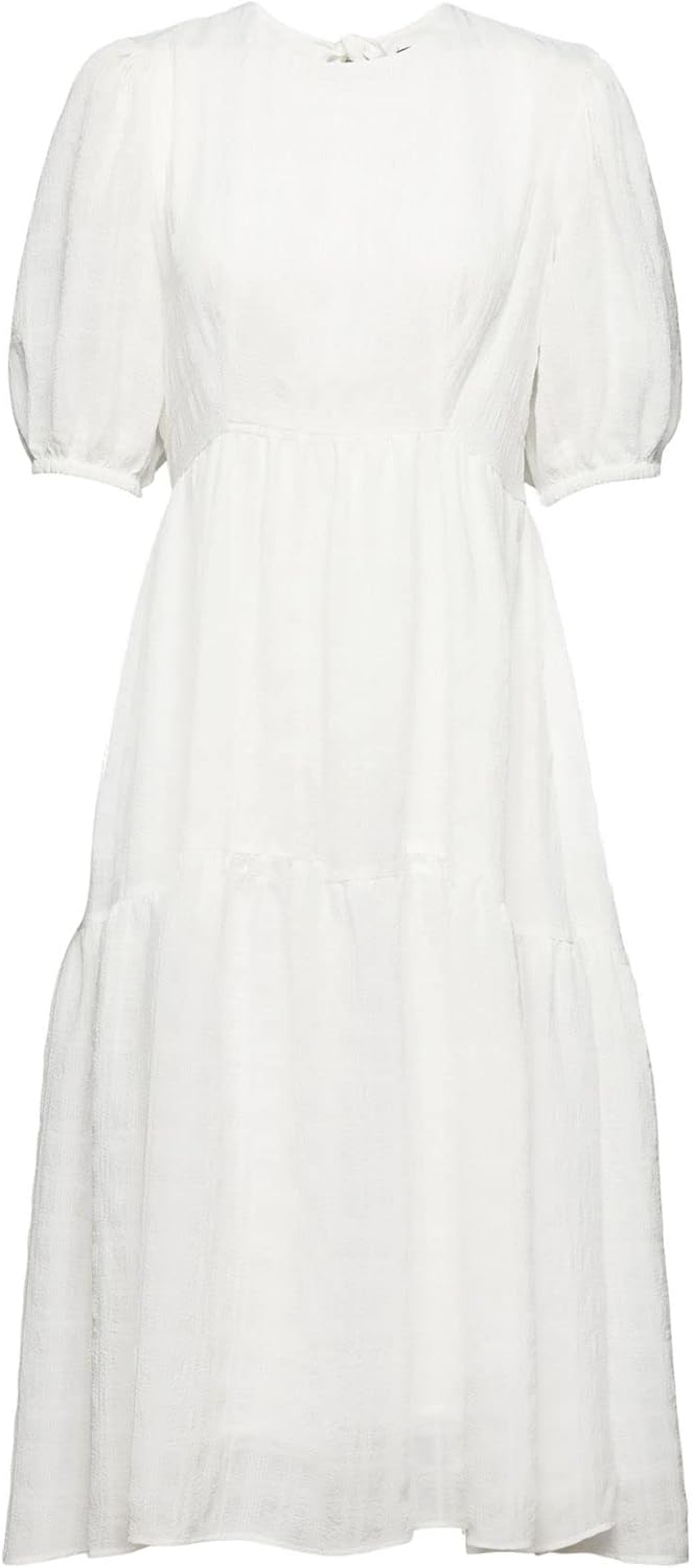 Esprit Collection Leichtes Midikleid mit Ballonärmeln