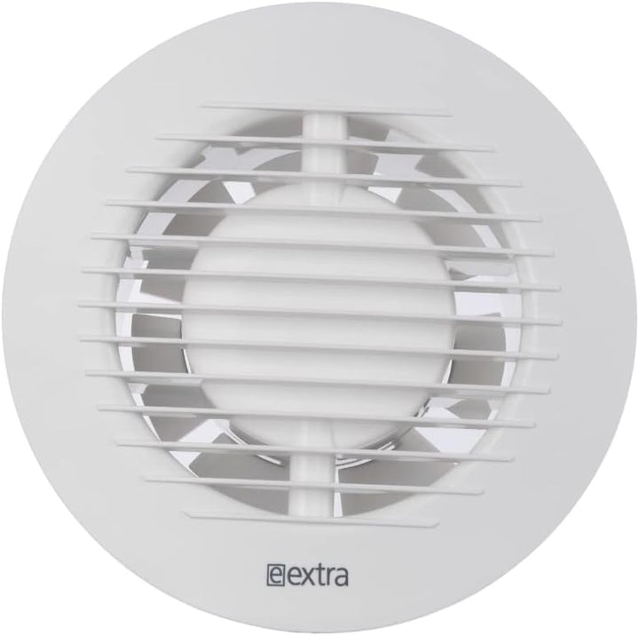 EUROPLAST Ø 100 mm Abluftventilator leise – Badlüfter weiss – Wandventilator für Küche WC Badezimmer