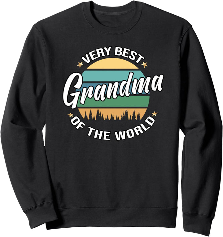 Very Best Grandma Of The World Muttertag Grossmutter Mutti Sweatshirt