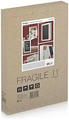 InnovaGoods Woldy Tisch, Holz, Weiss, 80x50x18 cm Weiss 80x50x18 cm, Weiss 80x50x18 cm