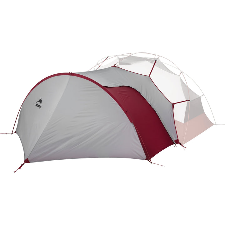 MSR Eilixir Gearshed V2 - Zelterweiterung für Eilixir und Hubba NX Serie Weiss/Rot Einheitsgrösse, W