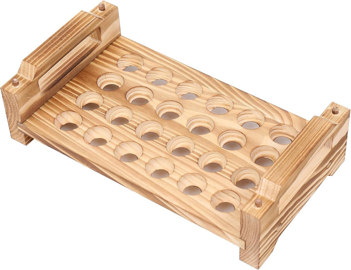 KingLin Wachteleierhalter aus Holz, Taubeneierhalter, Arbeitsplatte, 2-stöckig, Wachteleier-Aufbewah