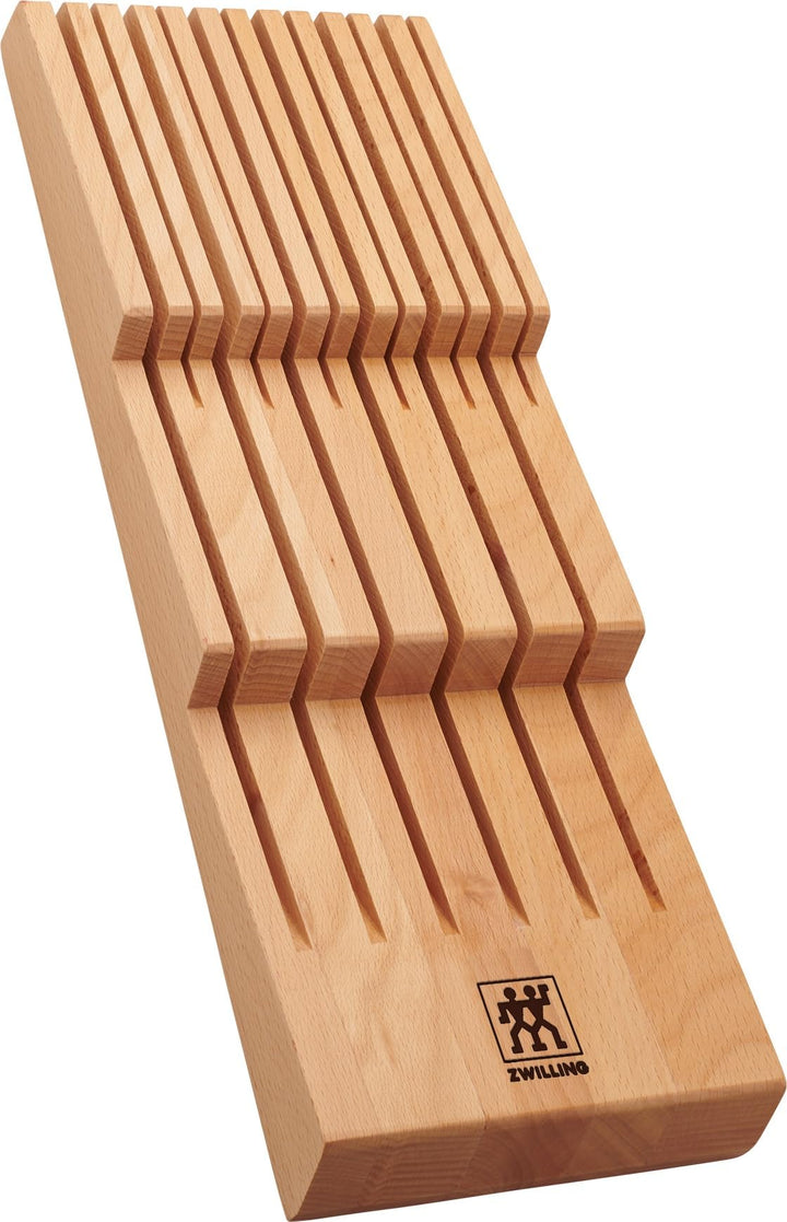 ZWILLING Messerhalter für Schubladen, Schubladen-Einsatz, Für 12 Messer, 41 x 15,5 x 4,8 cm,, Messer