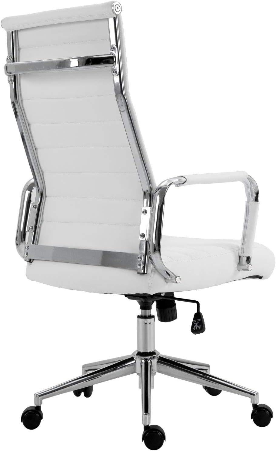 SVITA Elegance Comfort Bürostuhl Kunstleder weiss Schreibtischstuhl Drehstuhl Weiss Kunstleder