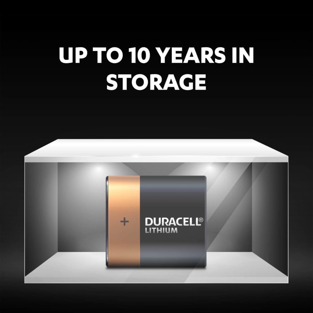 4 x Duracell 223 Lithium-Batterien (4 Blister à 1 Batterie), 4 Batterien (CR-P2)