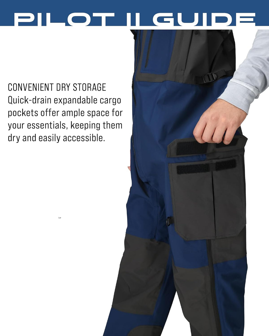 frogg toggs Herren Pilot Ii Guide Waterproof Breathable Rain Bib Pilotenführer Lätzchen (1er Pack) L