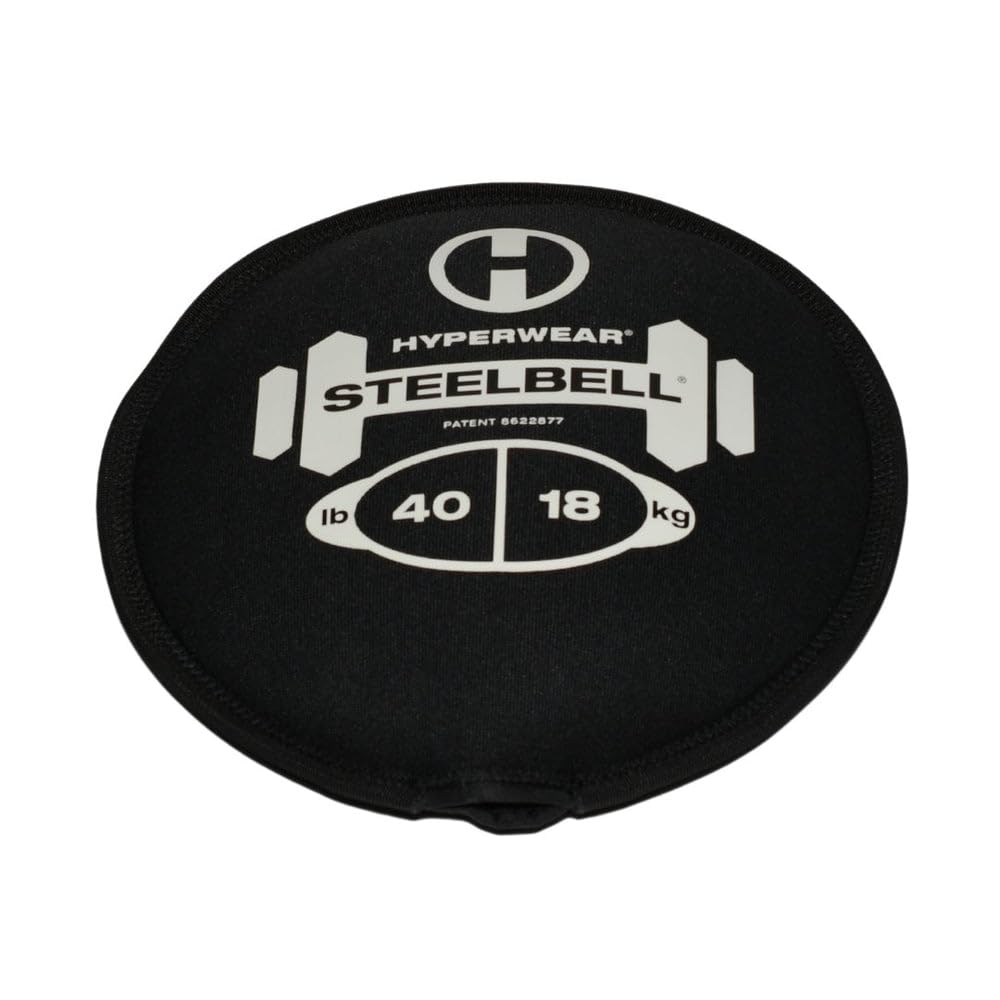 HYPERWEAR SteelBell Slam Ball mit Stahlfüllung, extrem haltbar, Neopren 40-Pound, 40-Pound