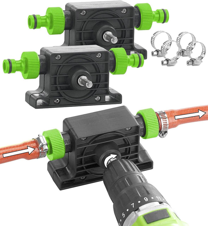 Royal Gardineer Wasserpumpe: 2er-Set Pumpenaufsätze für Bohrmaschinen zum Um- und Auspumpen (Wasserp