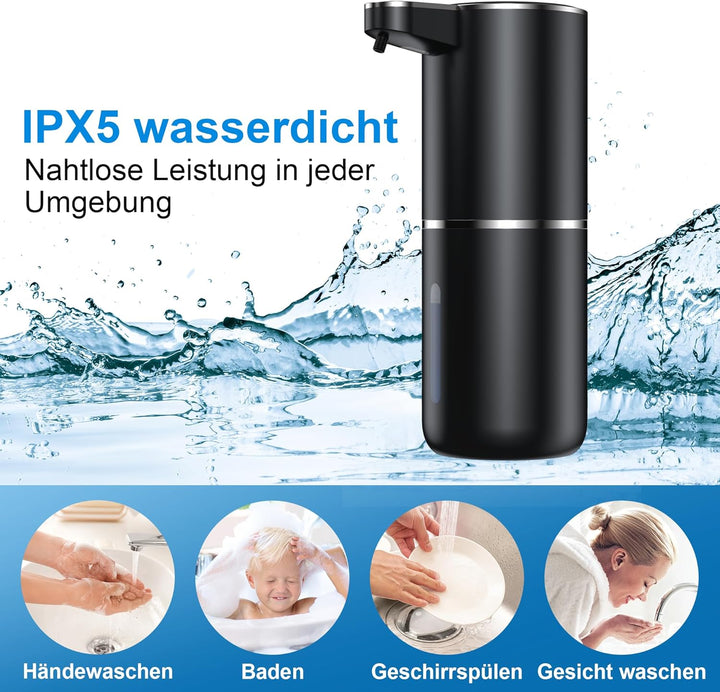Seifenspender Automatisch Wandbefestigung mit Sensor Infrarot,380ml Elektrischer Seifenspender ohne