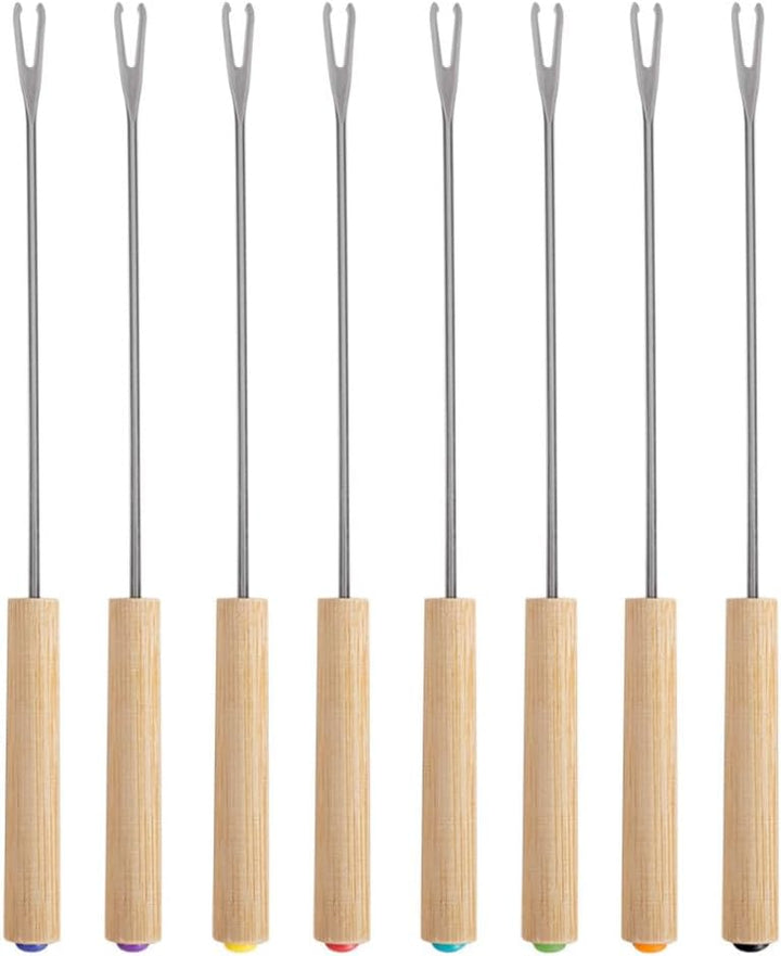 Livoo DOC287 Elektrisches Fondue-Set, Stahl/Bambus