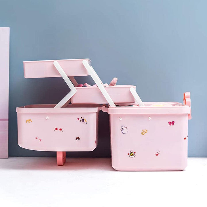 Aufbewahrungsbox Für Haarschmuck Mädchen – Fächerteiler-Organizer | Schmuckschatulle Für Mädchen, Pe
