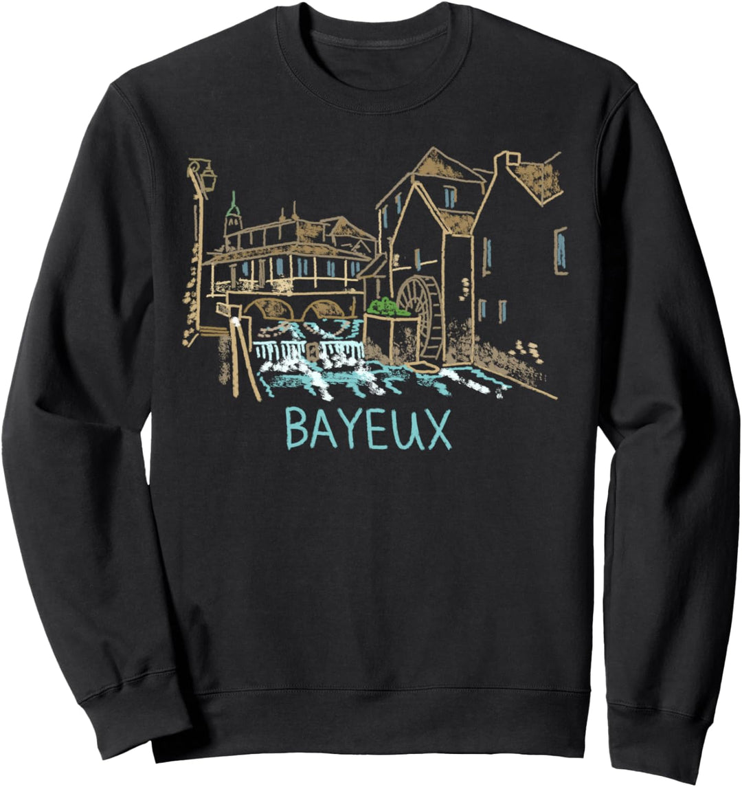 Bayeux Frankreich Kunstgeschenk Männer Frauen Sweatshirt