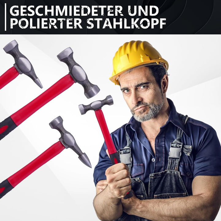 Teodute 7 Stück Karosserie Reparatur Set, Ausbeulwerkzeug Blech KFZ Karosserie Ausbeulsatz Dellen Re