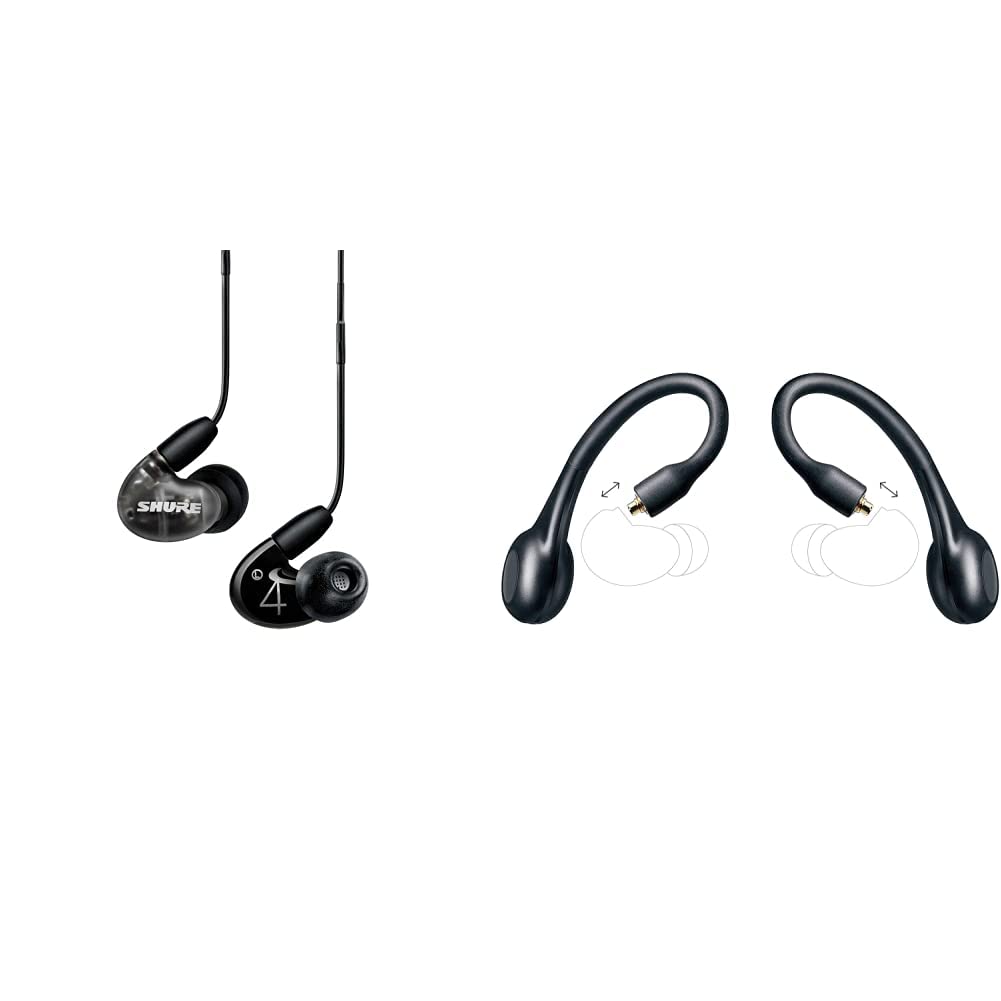 Shure AONIC 4 kabelgebundene Sound Isolating Ohrhörer, detailreicher Klang, Zweifach-Hybrid-Treiber