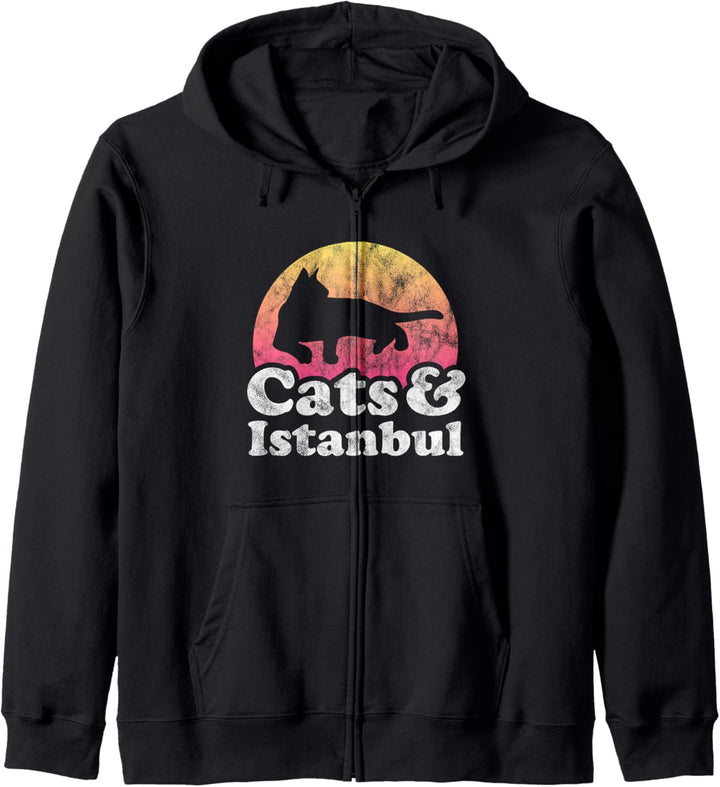 Katzen und Istanbul Türkei Männer oder Frauen Katze Kapuzenjacke