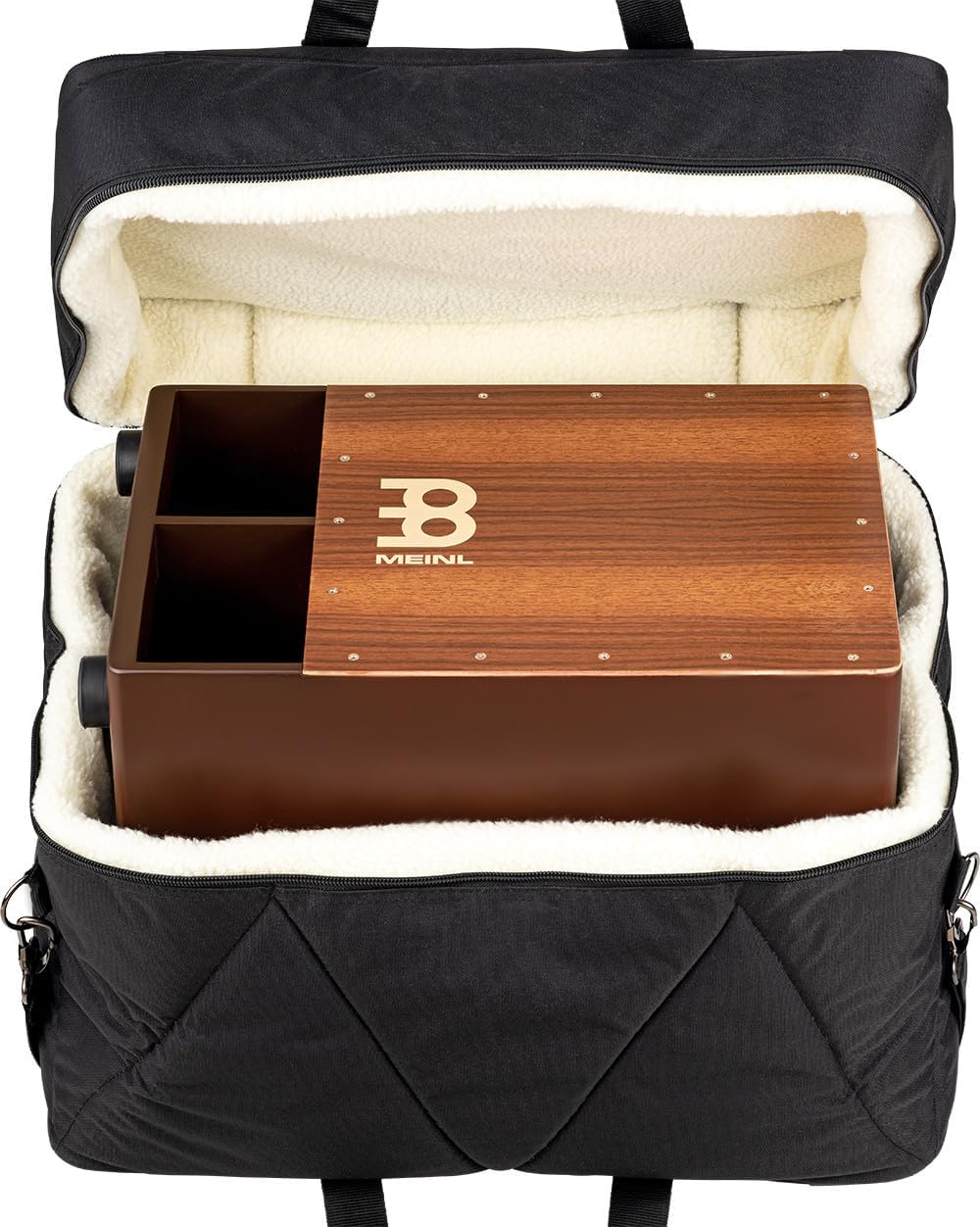 Meinl Percussion MDLXCJB-L Deluxe Bass Pedal Cajon Bag, schwarz
