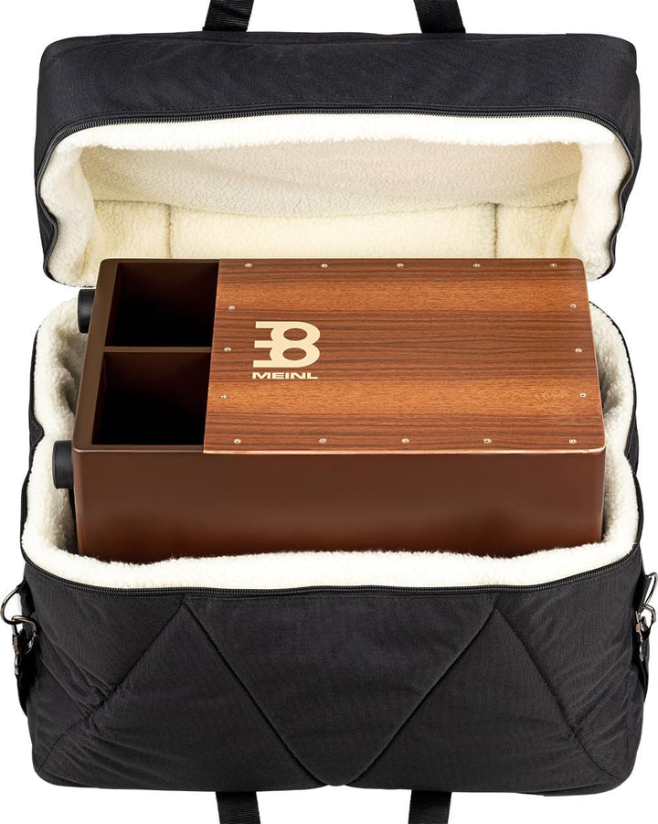 Meinl Percussion MDLXCJB-L Deluxe Bass Pedal Cajon Bag, schwarz