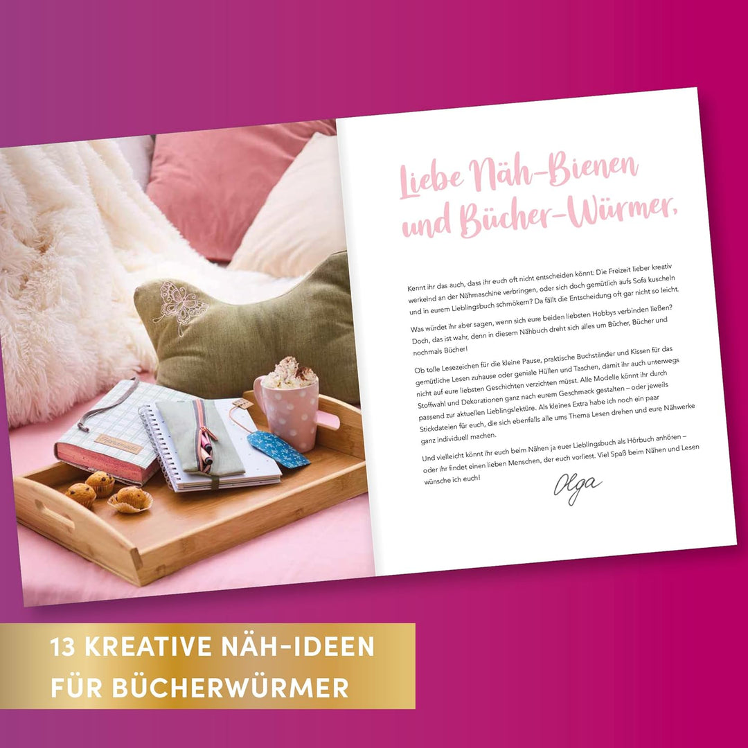 Nähen für Booklover: DIY Must-Haves für gemütliche Lesemomente (My Booklove), Gebundenes Buch