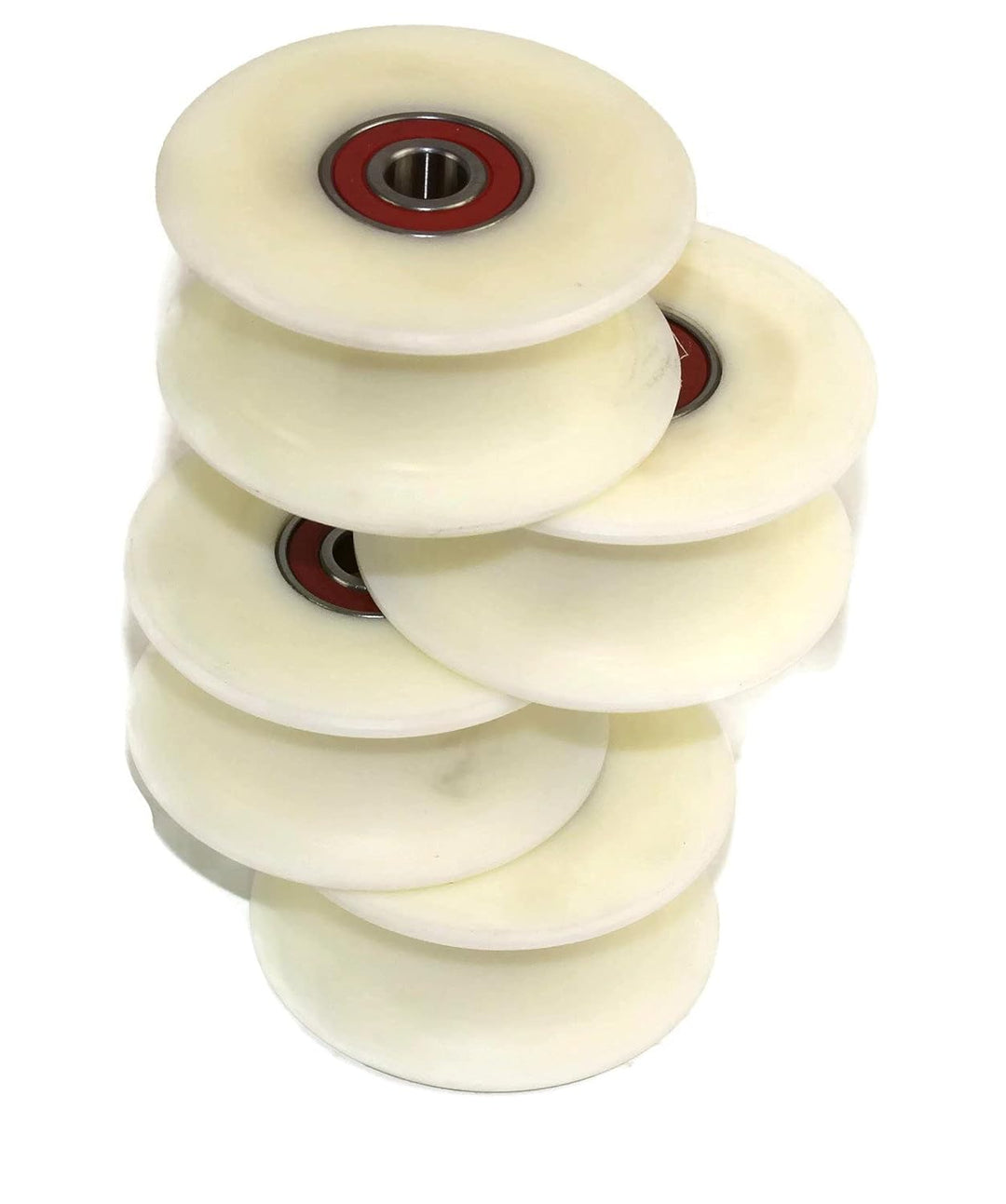 (80-34-12) 4 Stück x 80mm Durchmesser gefräste Nylon-Riemenscheibe verschiedene Rillengrössen Made i