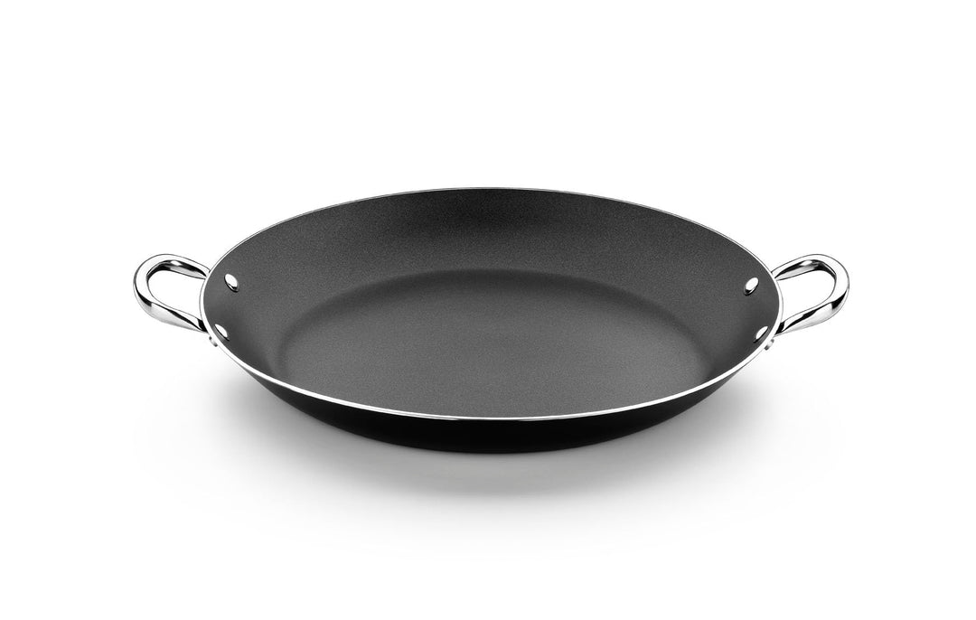 Monix Resistent Plus - Paella-Pfanne aus Aluminium mit Antihaftbeschichtung, 38 cm, geeignet für all