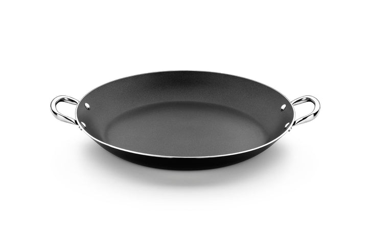 Monix Resistent Plus - Paella-Pfanne aus Aluminium mit Antihaftbeschichtung, 34 cm, geeignet für all