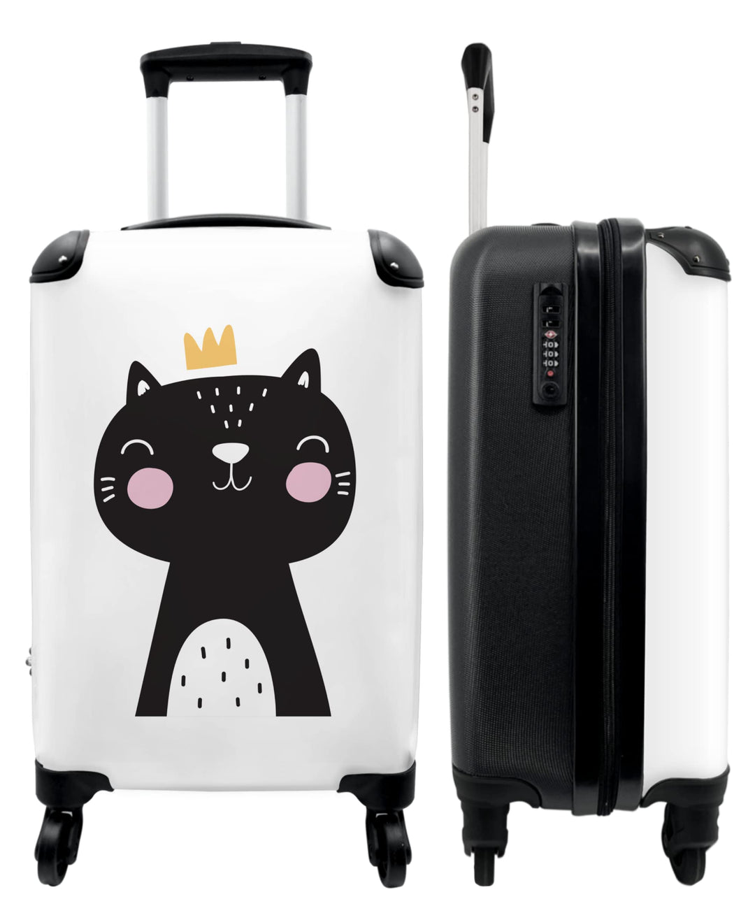 NoBoringSuitcases.com® Kindertrolley Mädchen Carry on Luggage Trolli Handgepäck Koffer Geschenk - Ka